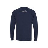 Navy Crewneck Sweatshirt - New Embroidered Logo