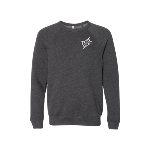 Deep Grey Crewneck Sweatshirt - New Embroidered Logo